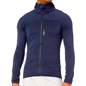 🆕 Adidas Terrex Men’s Activewear Tracerocker Hooded Jacket Navy Blue